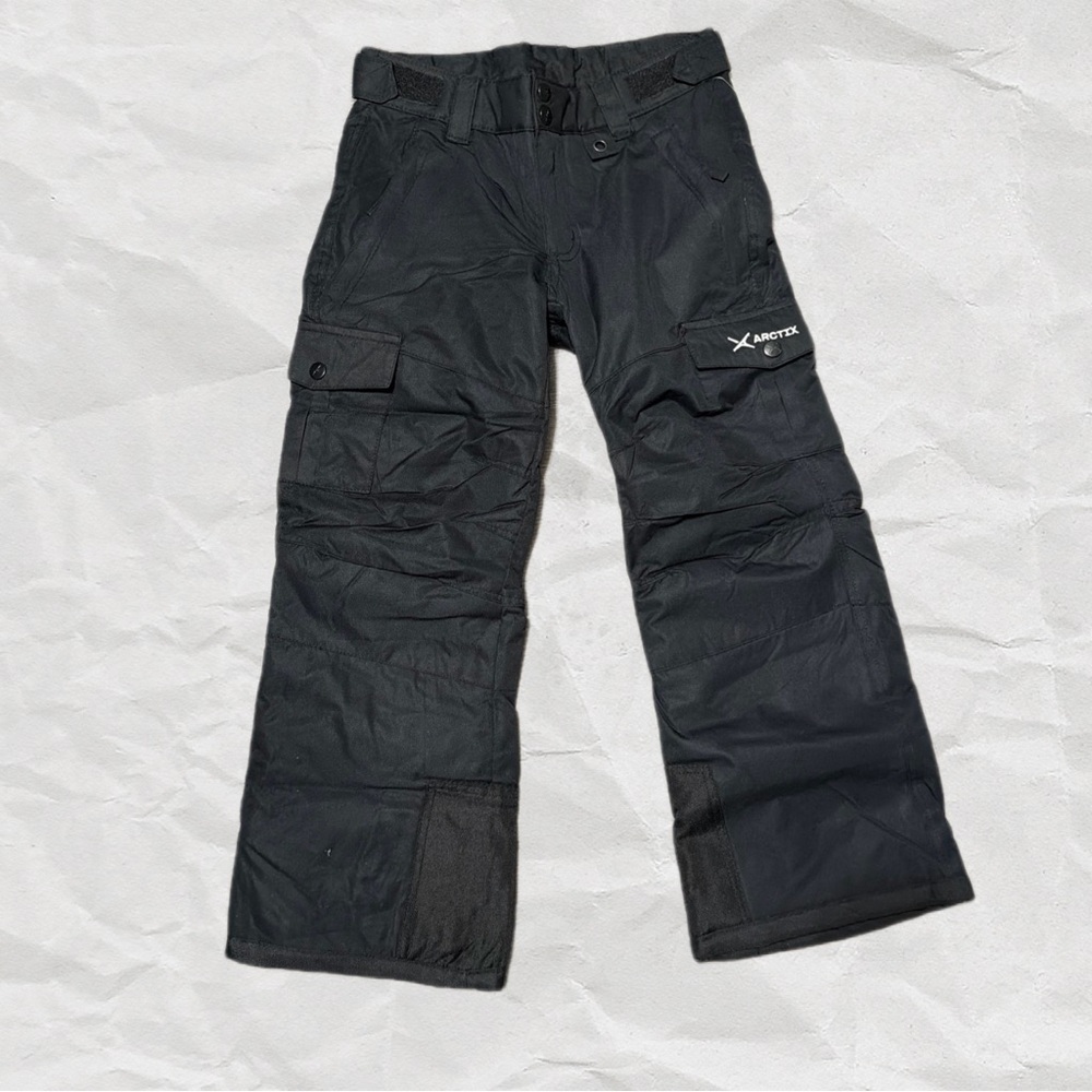 Arctix Kids Snow Sports Cargo Snow‎ Pants , Black, Size Small (8) | NWT | O1
